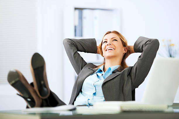 istock Business woman in daydreaming. 169968512