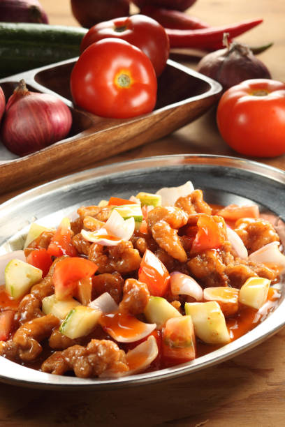 Asian food sweet and sour pork
