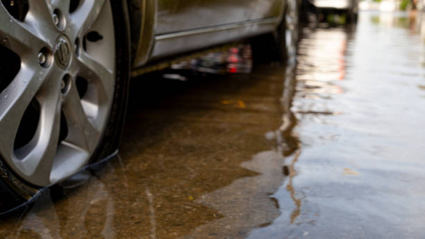 istock Car parked on flood rood 1699688270