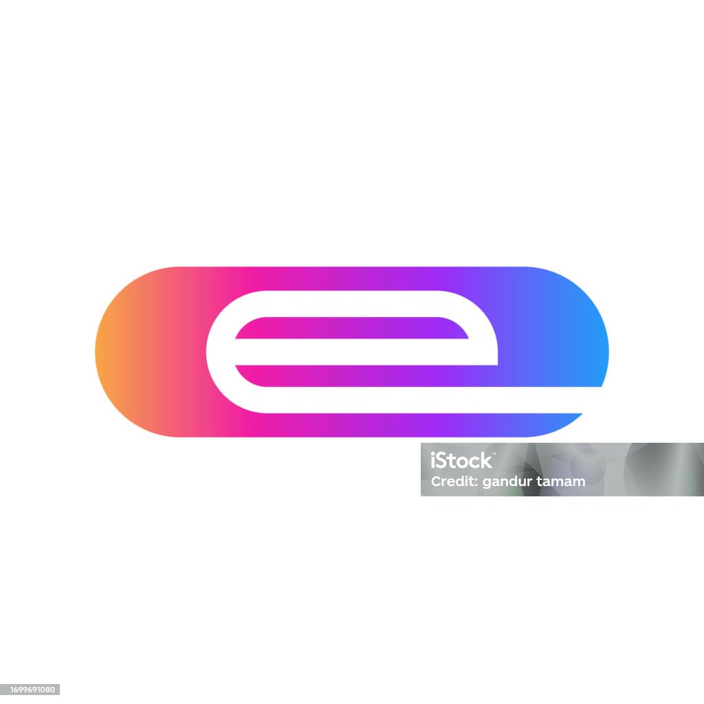 Letter E Logo Design Template Elements Vector Illustration Stock ...