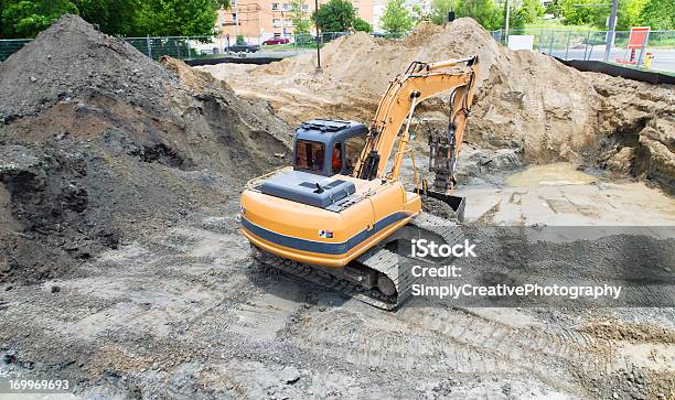 Rimedio Di Contaminazione Del Terreno - Fotografie stock e altre immagini di Terreno - Terreno, Cantiere di costruzione, Industria edile