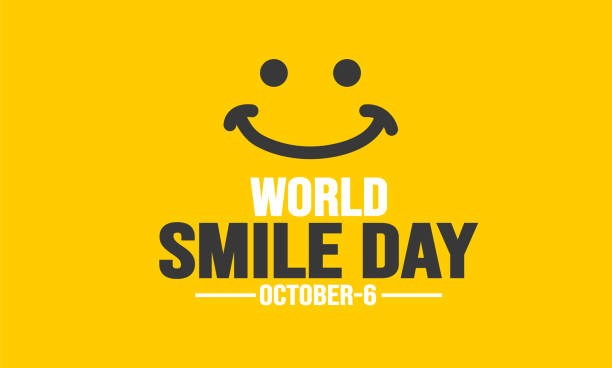 istock October 6 is World smile day background template. Holiday concept. background, banner, placard, card, and poster design template with text inscription and standard color. vector illustration. 1699719586