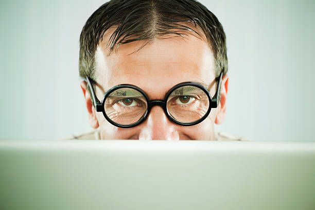 istock Close-up of a man with his laptop. 169974191