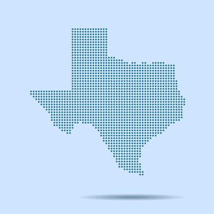 vector of the  Texas map