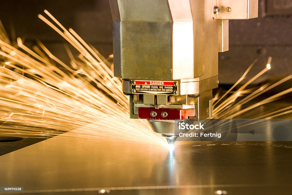 Metall, laser-Schneiden-tool. - Lizenzfrei Laserlicht Stock-Foto