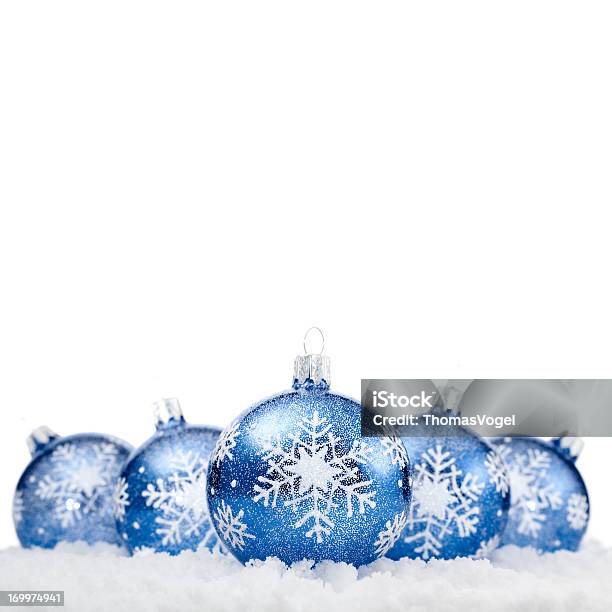 블루 크리스마스 Baubles 0명에 대한 스톡 사진 및 기타 이미지 - 0명, 겨울, 공휴일