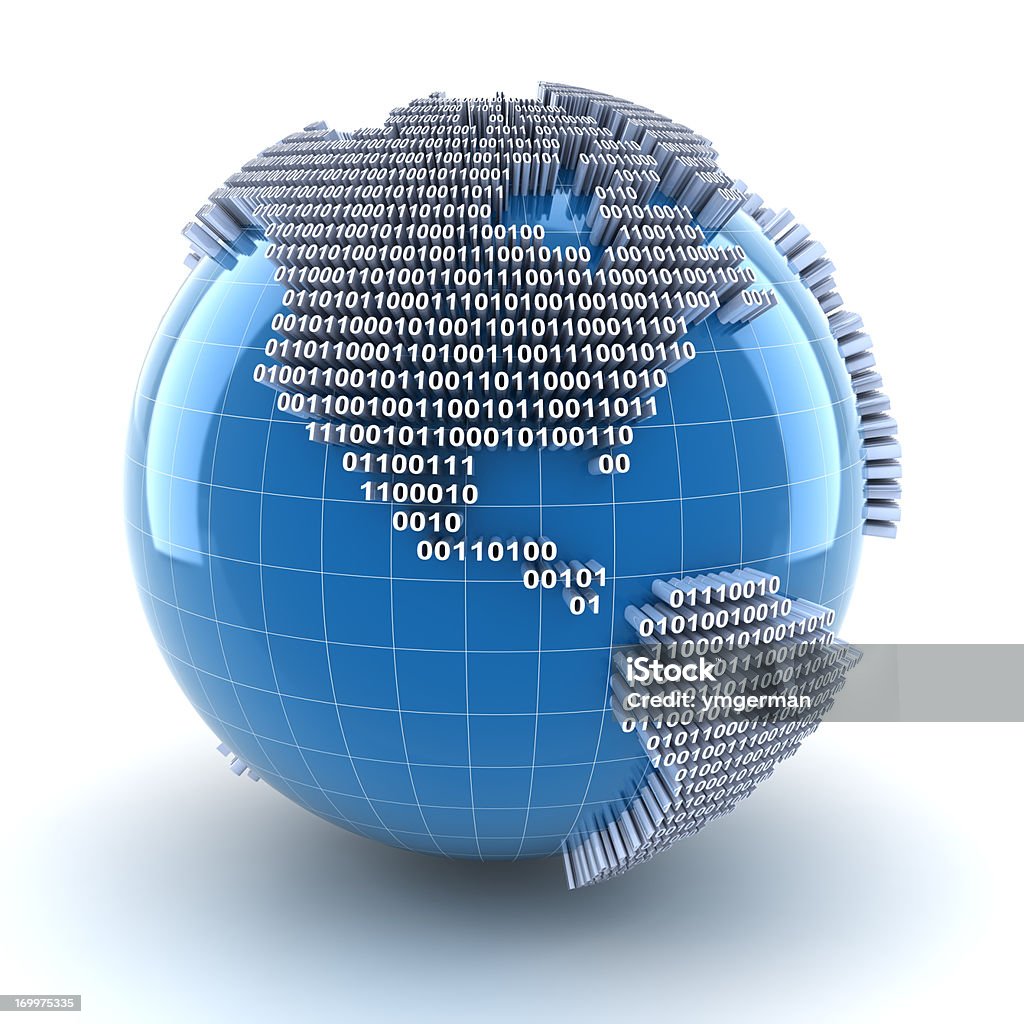 Digital globe - Foto de stock de Código Binário royalty-free