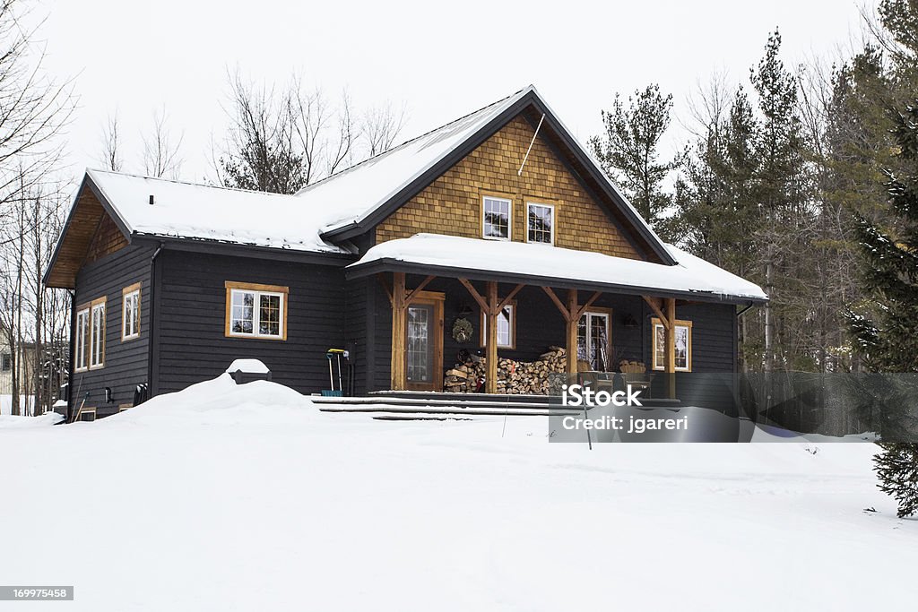 Winter-Cottage - Lizenzfrei Winter Stock-Foto