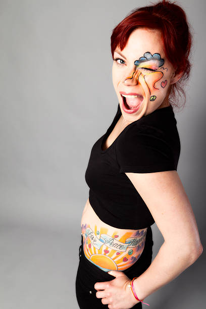 istock Woman with colorful make-up 169977623