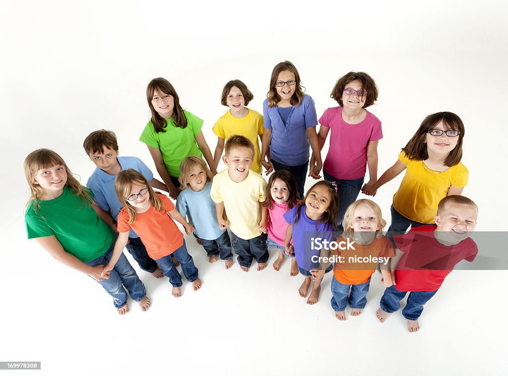 Feliz grupo de niños - Foto de stock de Abrazar libre de derechos