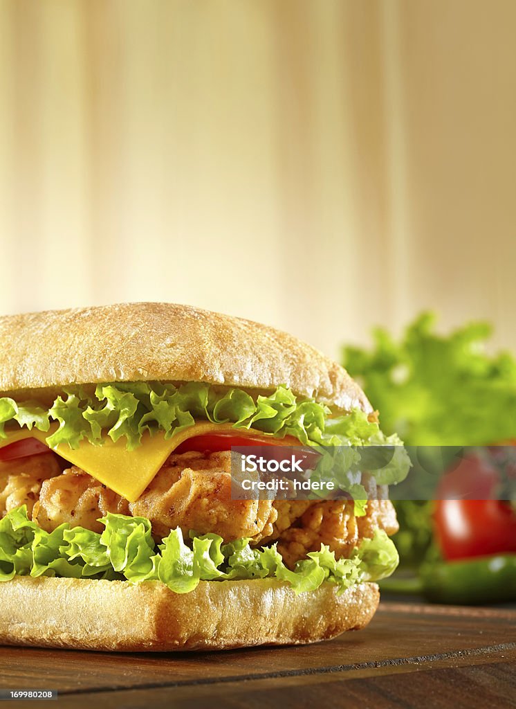 Sandwich mit Hühnchenstreifen - Lizenzfrei Sandwich Stock-Foto