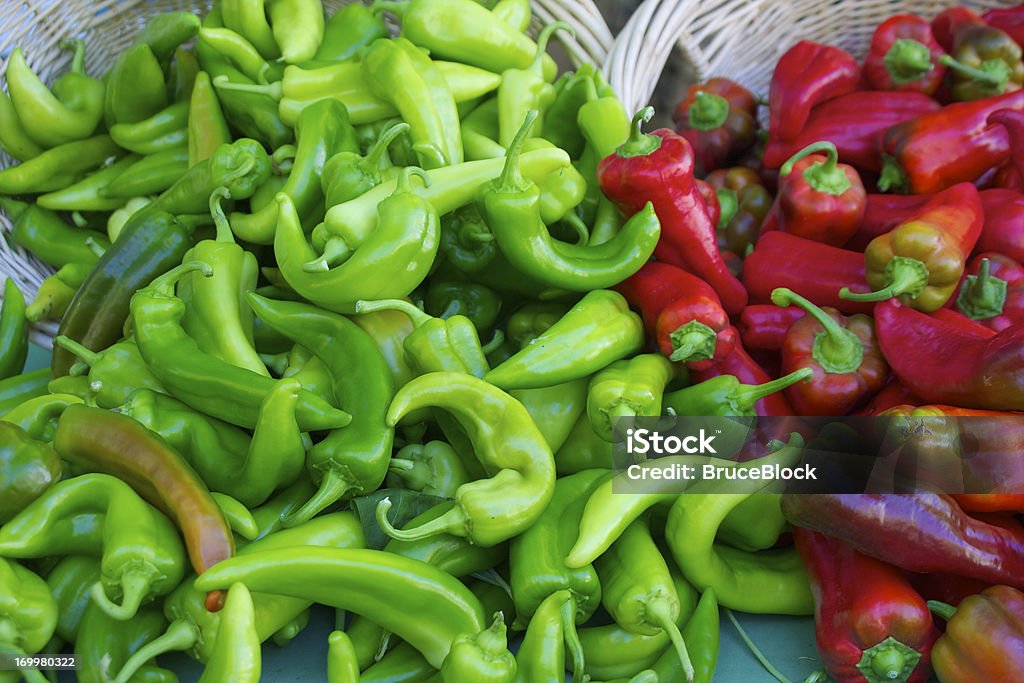 Chili peppers Green and red chili peppers Hatch Chili Stock Photo