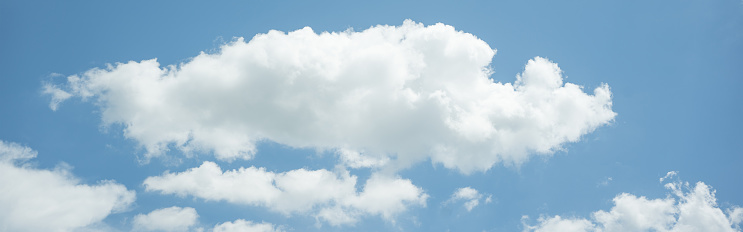 blue sky with cloud in summer season