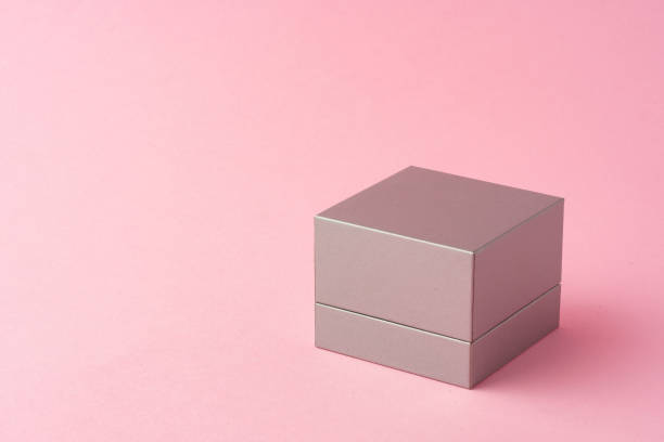 istock Small jewelry box on pink studio background 1699874006