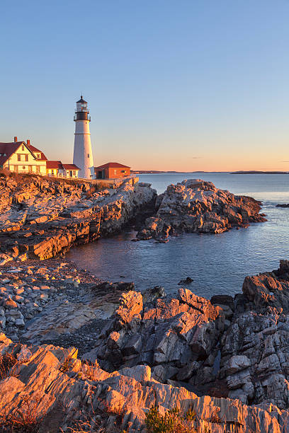 istock Portland Head light (lighthouse) at sunrise, Maine 169987561