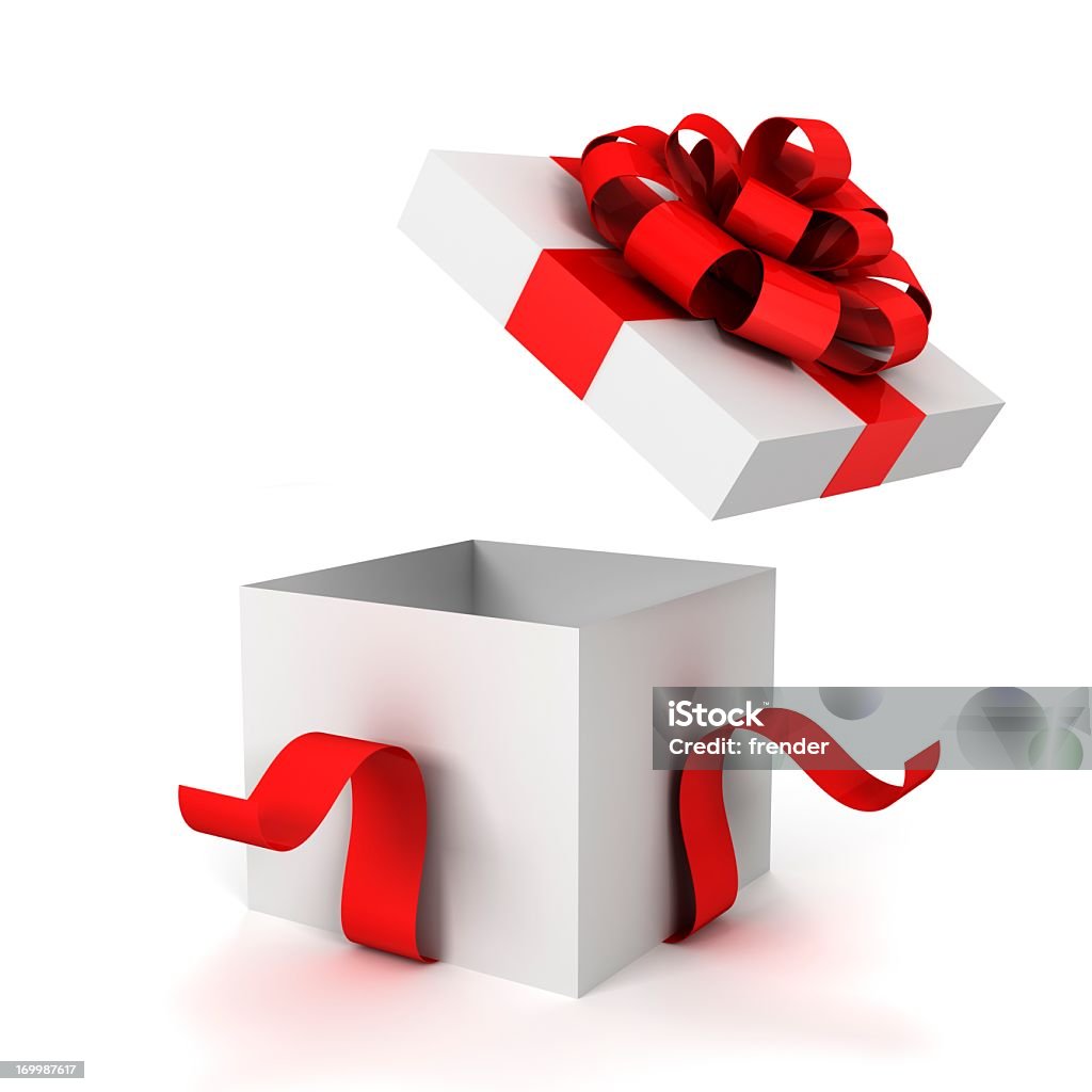 Ouvrir la boîte-cadeau - Photo de Boîte cadeau libre de droits