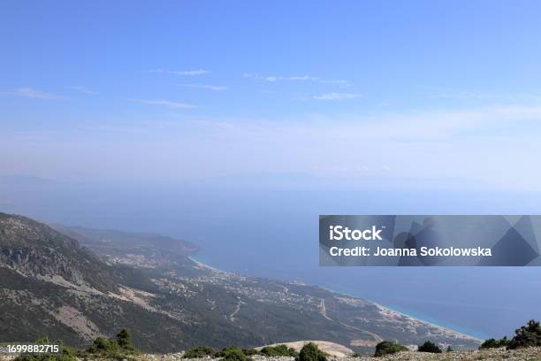 View On Dhermi From The Famous Sh8 Road At The Llogara Pass In Albania Stock Photo - Download Image Now