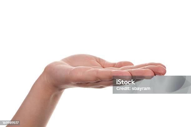 Hand Open Palm Stock Photo - Download Image Now - Palm of Hand, White Background, Cut Out