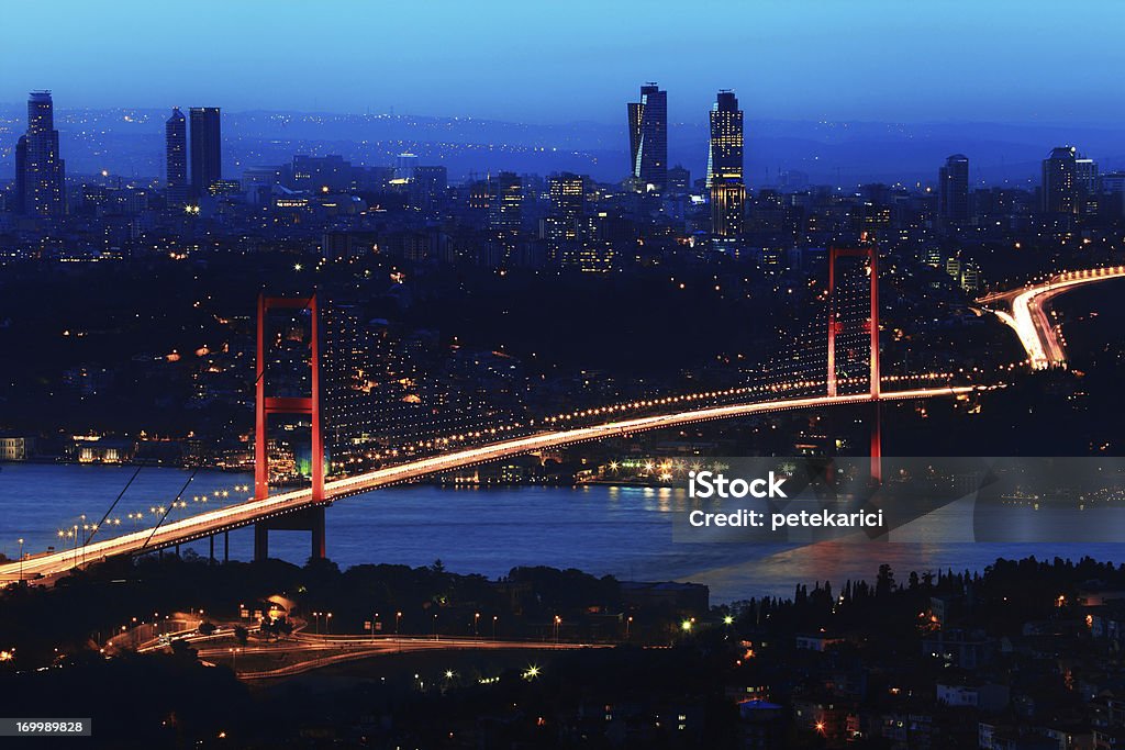 Nuit Pont sur le Bosphore - Photo de Anatolie - Turquie libre de droits