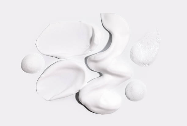 istock texture foam mousse foam cosmetic smear sample on a light background 1699901125