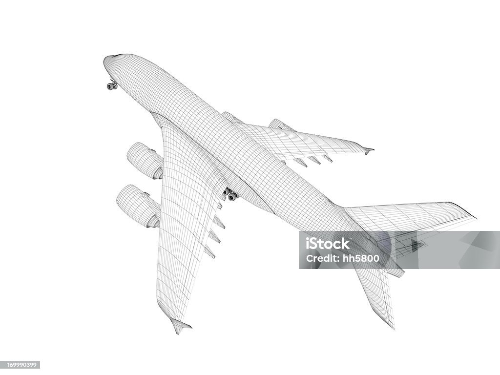 Aereo architettura modello - Foto stock royalty-free di Aeroplano