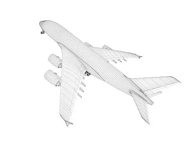 Photo of Airplane architecture Blueprint