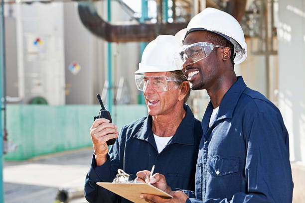 istock Multiracial workers at industrial plant 169991073