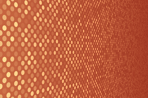 Modern and trendy background. Abstract geometric design with a mosaic of dots and beautiful color gradient. This illustration can be used for your design, with space for your text (colors used: Yellow, Beige, orange, Red, Brown). Vector Illustration (EPS file, well layered and grouped), wide format (3:2). Easy to edit, manipulate, resize or colorize. Vector and Jpeg file of different sizes.