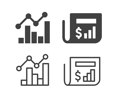 Fiscal Year - Illustration Icons