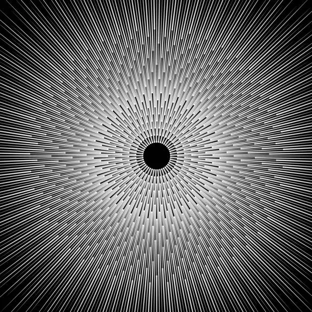 Vector illustration of A dynamic exploding star pattern featuring radiant radial lines emanating outward, enriched with a harmonious gradient.