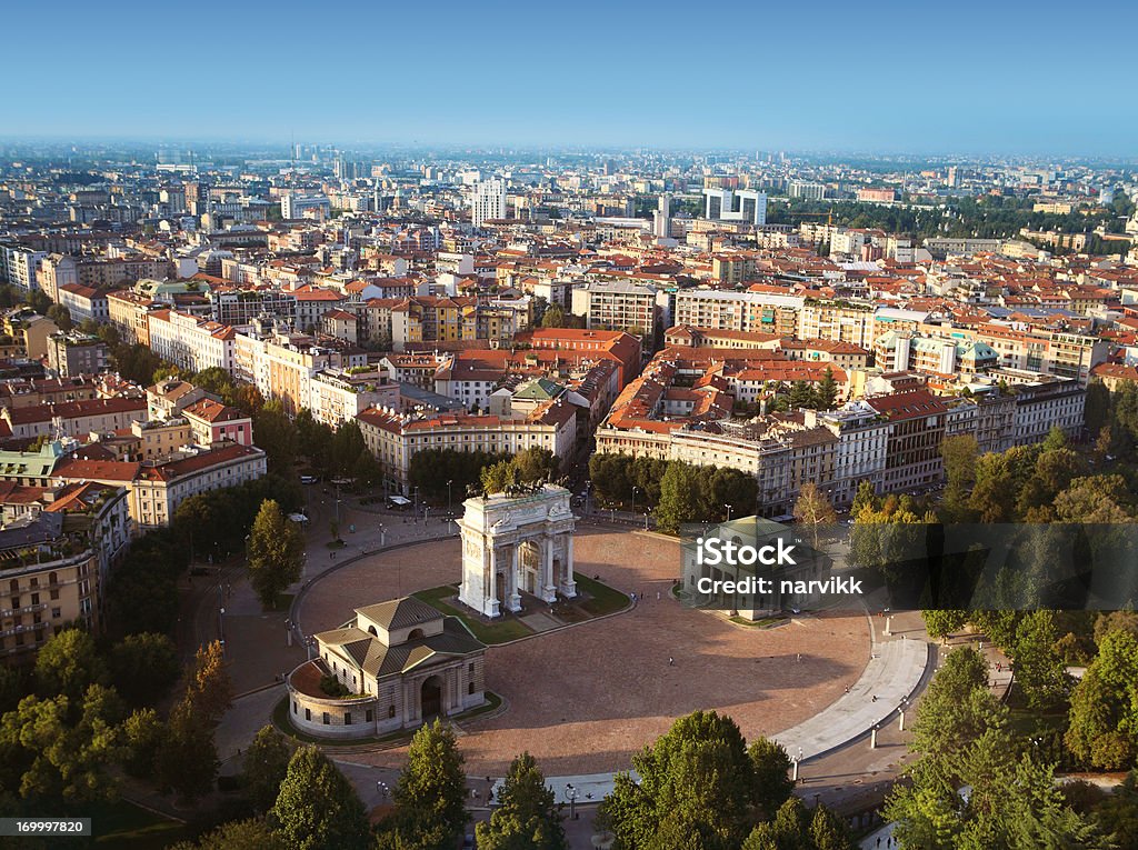 Vue aérienne de Milan - Photo de Milan libre de droits