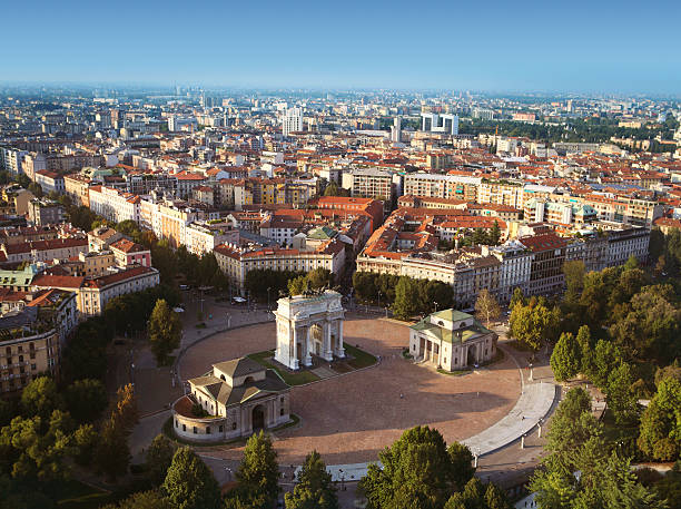 istock Aerial view of Milan 169997820