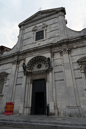Lucca, Italy, september 20, 2023 : The Church of Saint John and Saint Reparata in Lucca