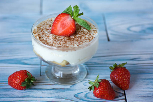 istock Dessert with a slice of strawberries 1700018409