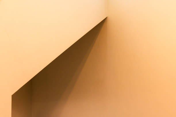 istock Abstract architecture background, yellow nterior fragment. Niche corner 1700030052