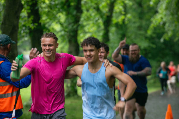 istock Friends Taking Part in the Fun Run Together 1700063592
