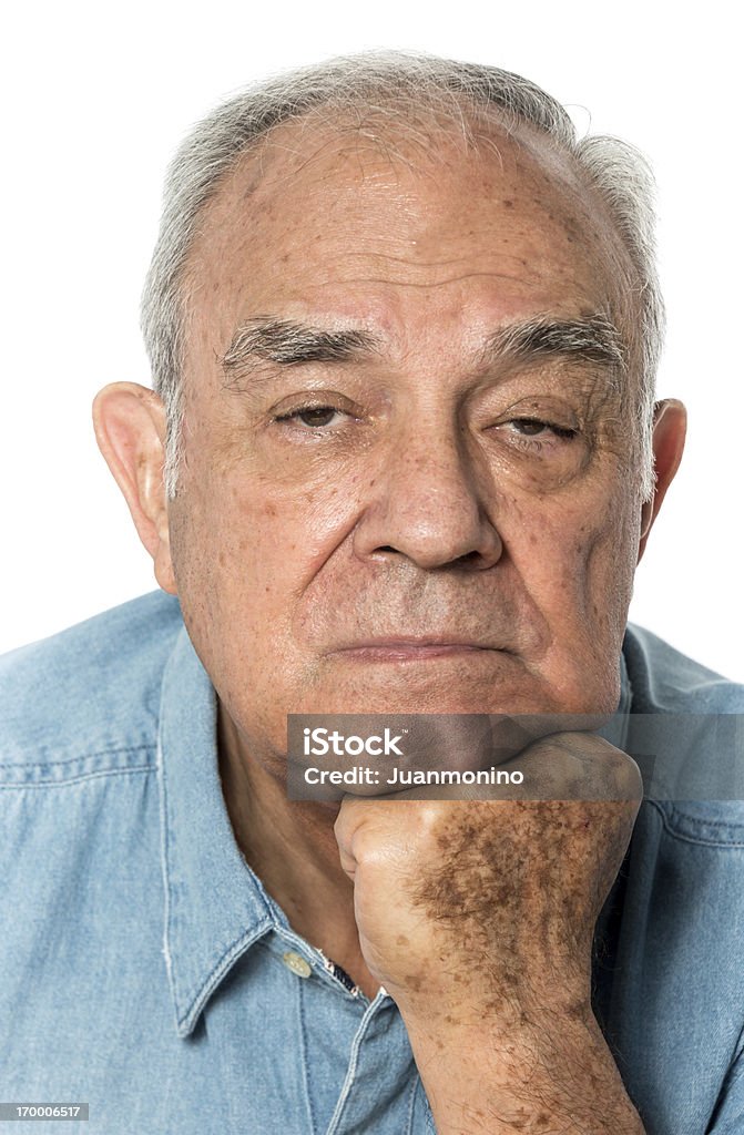 Grave Ispanico uomo anziano - Foto stock royalty-free di 70-79 anni