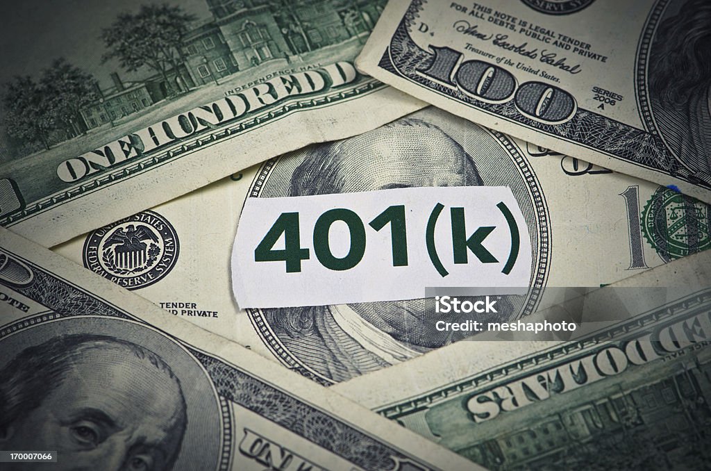 401 K リタイアメント - 単語 401kのロイヤリティフリーストックフォト