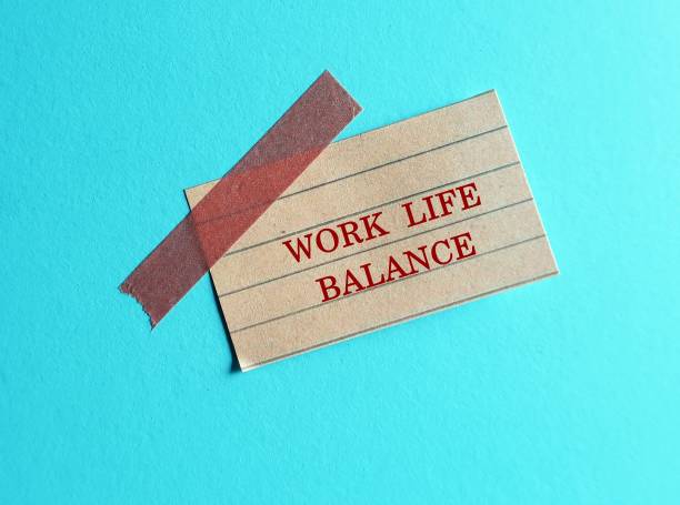 istock Stick note on blue background with text written WORK LIFE BALANCE, prioritize between personal and professional activities in life to avoid work-related stress from working too long hours 1700072871