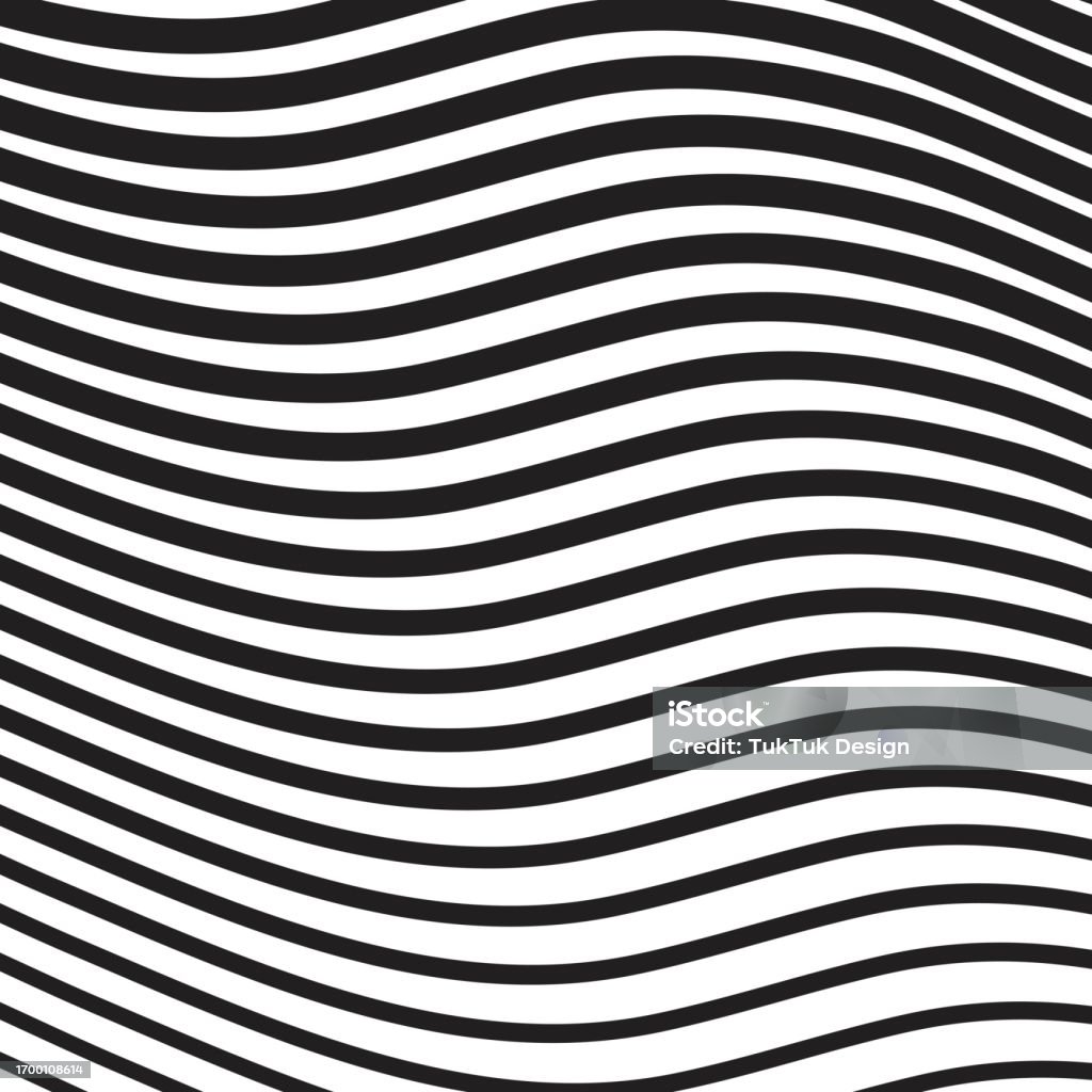 Linea Rayada Vector Ilustración de Línea De Onda Abstracta Fondo Vectorial Arte Diseño ...