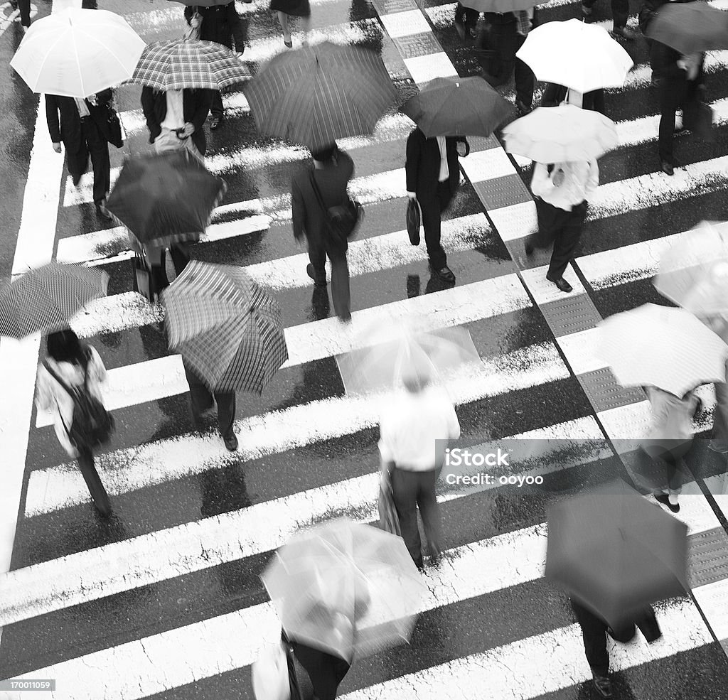 Trabalhadores de chuva - Royalty-free Chuva Foto de stock