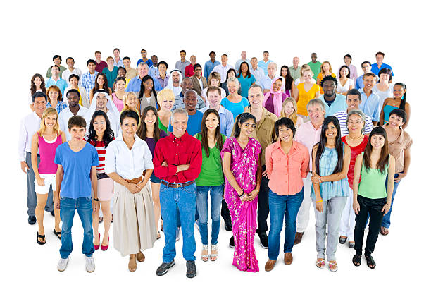 istock Large group of Multi-ethnic people 170011521