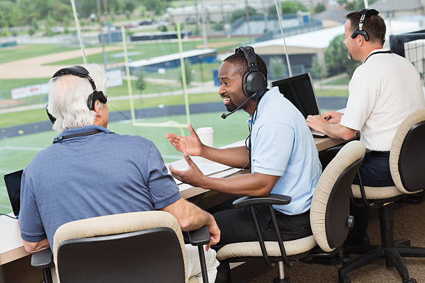 1,000+ Sports Commentator Stock Photos, Pictures & Royalty-Free Images