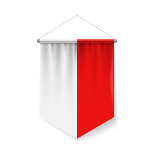 istock Pennant Flag Icon of Indonesia 1700118282