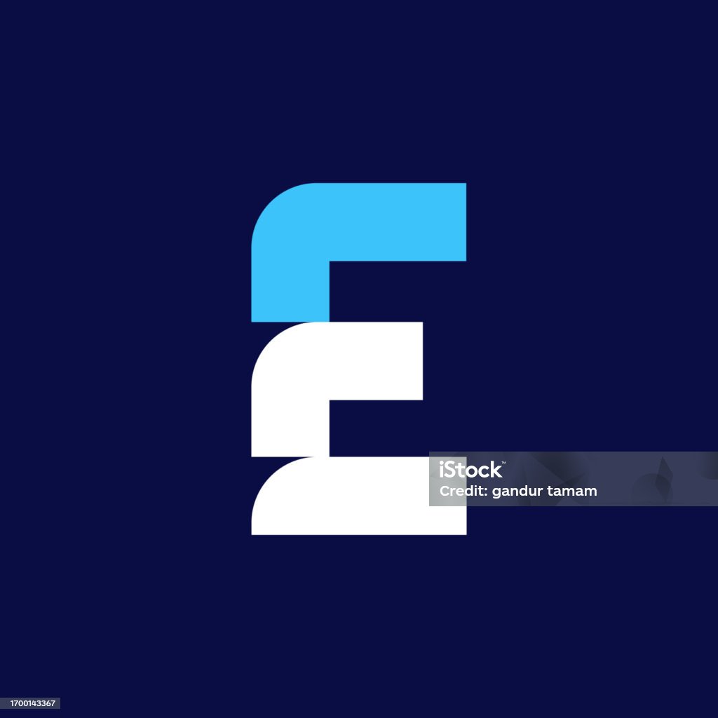 Letter E Logo Design Template Elements Vector Illustration Stock ...