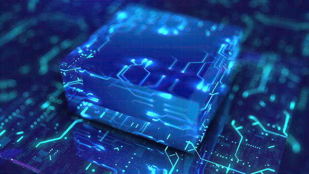 istock Abstract circuit board with a lot of micro chips 1700147404