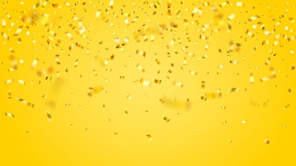 istock Falling gold confetti background. Can be used for celebration, Christmas, New Year, Carnival festivity, Valentine’s Day, advertisment event, National Holiday, etc. 1700166217