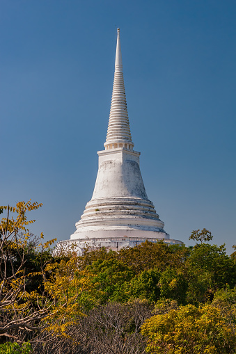 Phra That Chom Phet stupa in Phra Nakhon Khiri historical park in Phetchaburi, Thailand.