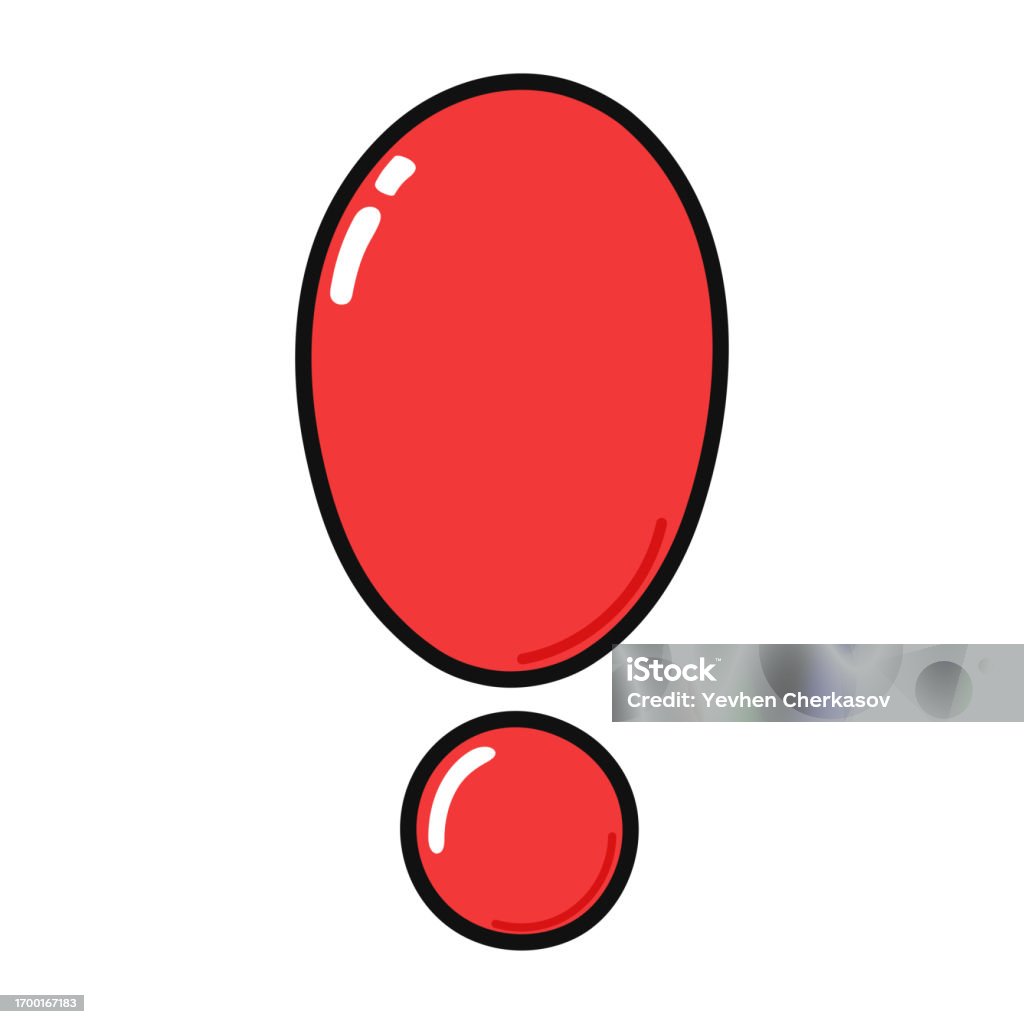 Exelimation Cartoon Exclamation Point Character Stock Illustration - Download Image Now ...