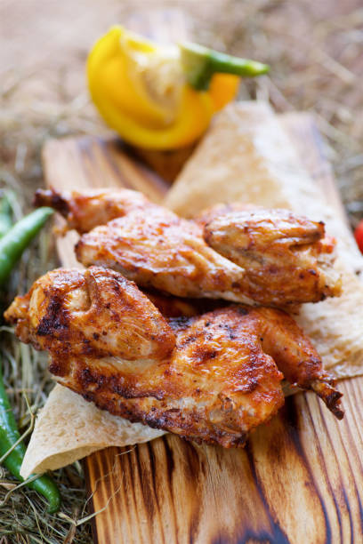istock Three pieces of fried meat on pita bread 1700170595
